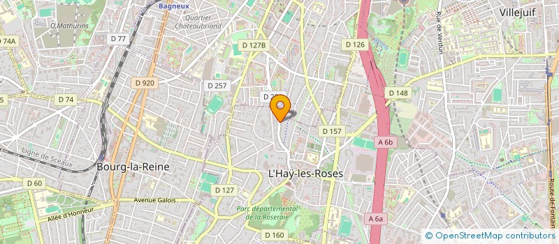 localisation de l'entreprise MONSIEUR JULIEN CARON  L'HAY-LES-ROSES