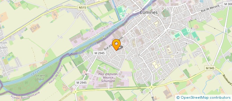 localisation de l'entreprise MONSIEUR JULIEN CARPENTIER  COMINES