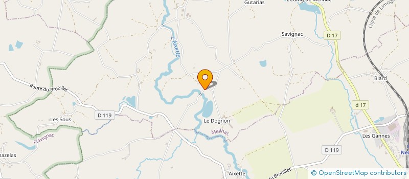 localisation de l'entreprise MONSIEUR JULIEN CARPEZAT  MEILHAC