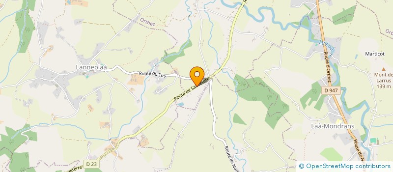 localisation de l'entreprise MONSIEUR JULIEN CARRERE-LATEULERE  ORTHEZ