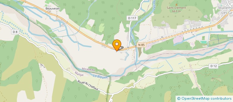 localisation de l'entreprise MONSIEUR JULIEN CARTA  MIRABEAU