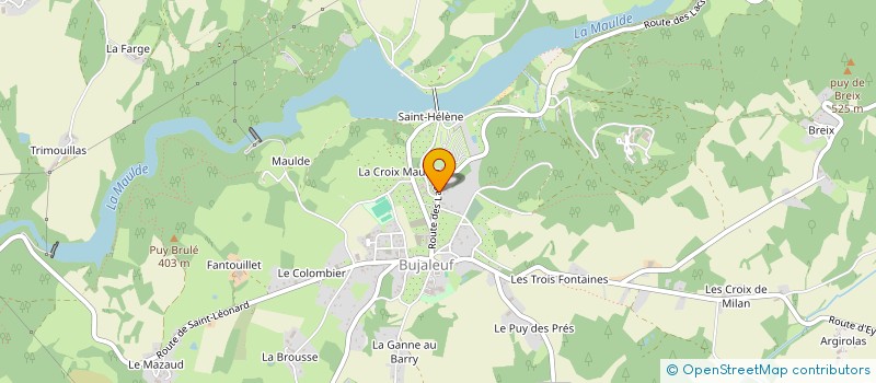 localisation de l'entreprise MONSIEUR JULIEN CASSAGNE à BUJALEUF