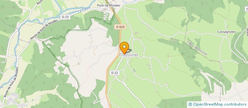 localisation de l'entreprise MONSIEUR JULIEN CASSAGNES  CONCORES