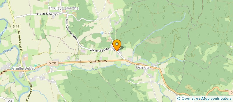 localisation de l'entreprise MONSIEUR JULIEN CASTAY  OSMETS