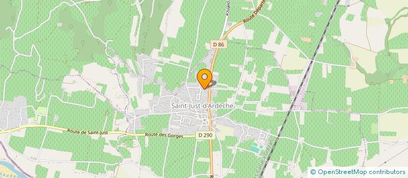 localisation de l'entreprise MONSIEUR JULIEN CATALAN  SAINT-JUST-D'ARDECHE