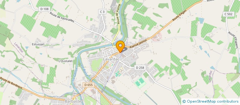 localisation de l'entreprise MONSIEUR JULIEN CATONNET  LAVARDAC
