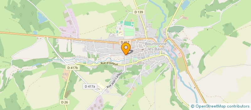 localisation de l'entreprise MONSIEUR JULIEN CAUVIN à BOURBONNE-LES-BAINS