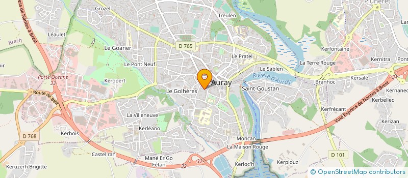 localisation de l'entreprise MONSIEUR JULIEN CAUX à AURAY