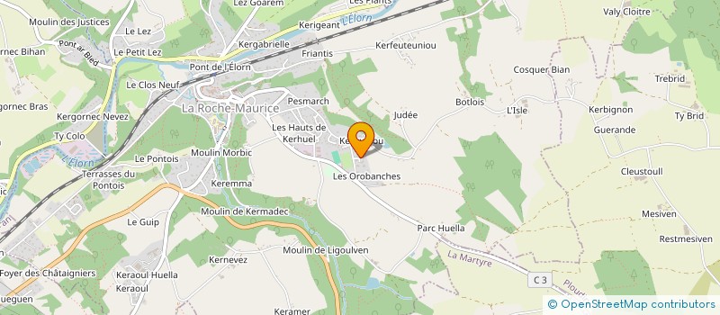 localisation de l'entreprise MONSIEUR JULIEN CAVALEC à LA ROCHE-MAURICE