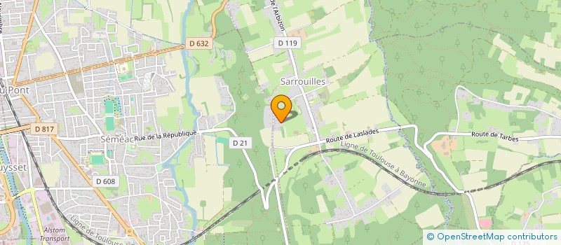 localisation de l'entreprise MONSIEUR JULIEN CAZAUBON  SARROUILLES