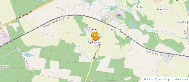 localisation de l'entreprise MONSIEUR JULIEN CAZAUX  SAINT-GEOURS-DE-MAREMNE