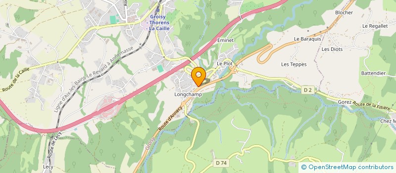 localisation de l'entreprise MONSIEUR JULIEN CERUTTI  GROISY