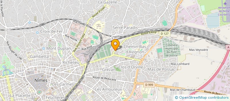 localisation de l'entreprise MONSIEUR JULIEN CHABALIER  NIMES