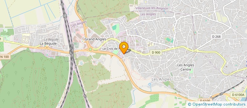 localisation de l'entreprise MONSIEUR JULIEN CHABANON  LES ANGLES