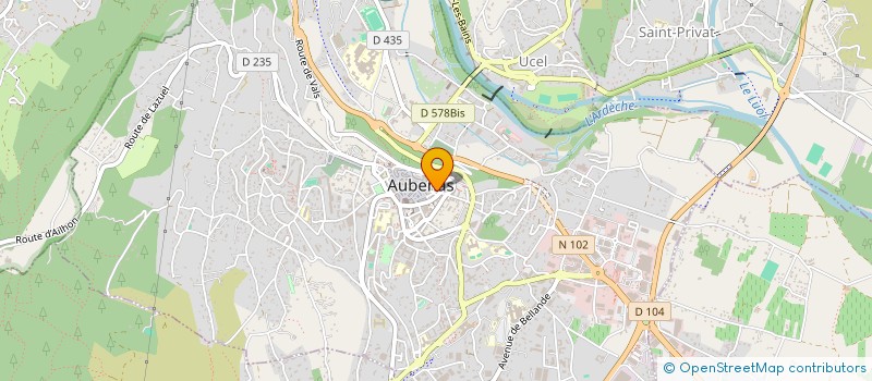 localisation de l'entreprise MONSIEUR JULIEN CHABOURLIN  AUBENAS