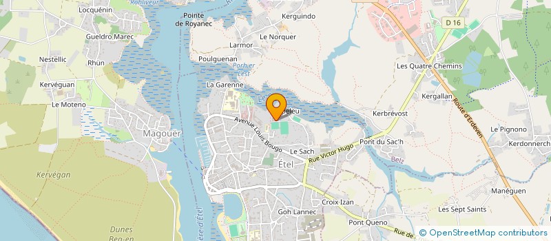 localisation de l'entreprise MONSIEUR JULIEN CHAGNY  ERDEVEN