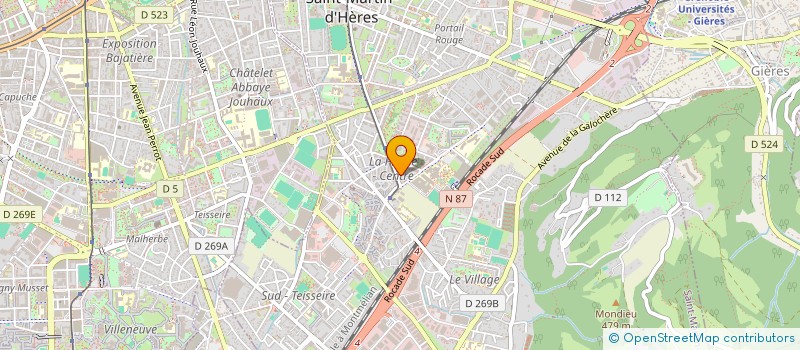 localisation de l'entreprise MONSIEUR JULIEN CHALAIN  SAINT-MARTIN-D'HERES