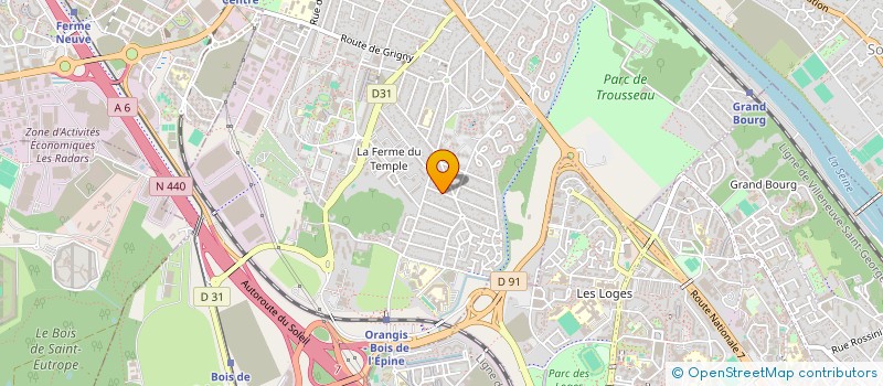 localisation de l'entreprise MONSIEUR JULIEN CHAMARRE à RIS-ORANGIS