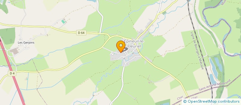 localisation de l'entreprise MONSIEUR JULIEN CHAMBAREAU  EPINEUIL-LE-FLEURIEL