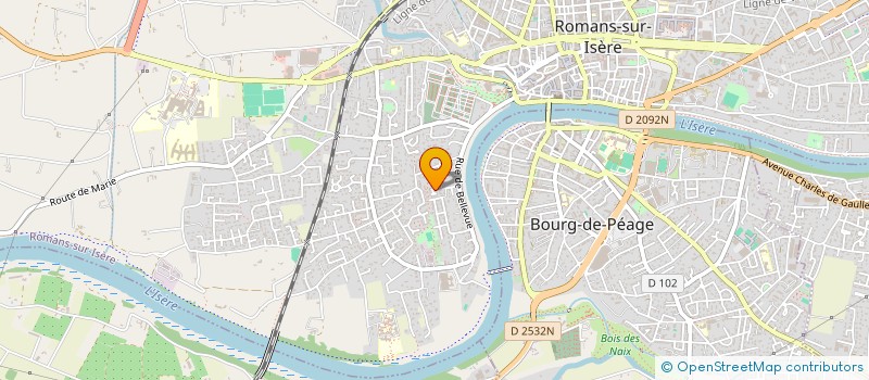 localisation de l'entreprise MONSIEUR JULIEN CHAMBRE  ROMANS-SUR-ISERE