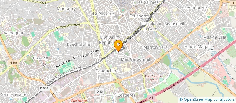 localisation de l'entreprise MONSIEUR JULIEN CHAMOUTON  NIMES