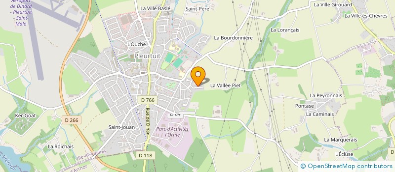 localisation de l'entreprise MONSIEUR JULIEN CHAMPAGNE  PLEURTUIT