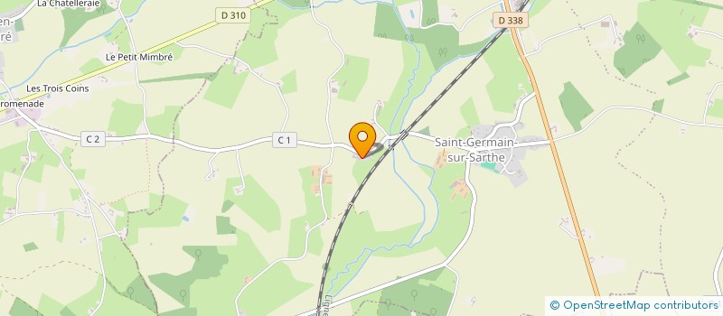 localisation de l'entreprise MONSIEUR JULIEN CHAMPIN  FRESNAY-SUR-SARTHE