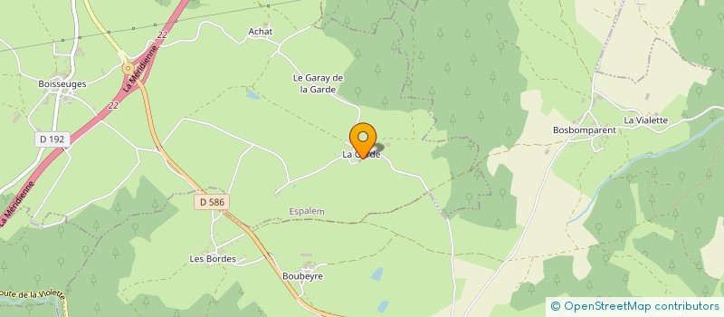 localisation de l'entreprise MONSIEUR JULIEN CHAPAVEIRE  ESPALEM