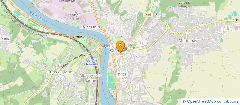 localisation de l'entreprise MONSIEUR JULIEN CHARBONNIER  NEUVILLE-SUR-SAONE