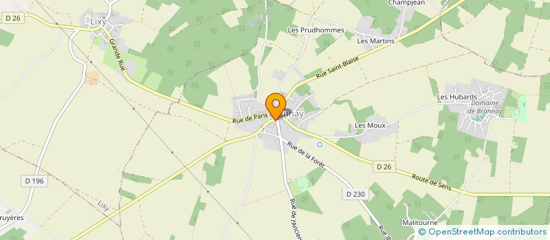 localisation de l'entreprise MONSIEUR JULIEN CHARBONNIER  BRANNAY