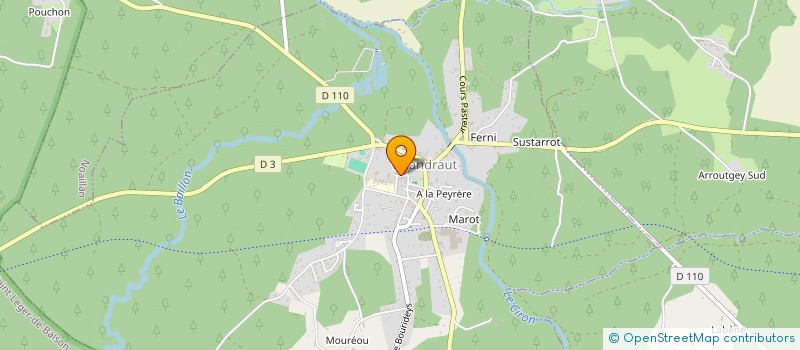 localisation de l'entreprise MONSIEUR JULIEN CHARLES  VILLANDRAUT