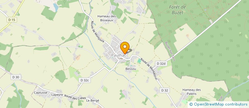 localisation de l'entreprise MONSIEUR JULIEN CHARLOT  PAULHAC