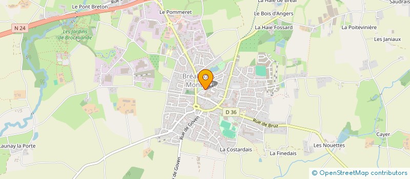 localisation de l'entreprise MONSIEUR JULIEN CHARON  BREAL-SOUS-MONTFORT