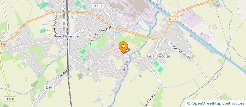 localisation de l'entreprise MONSIEUR JULIEN CHARPENTIER  ISBERGUES