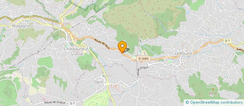 localisation de l'entreprise MONSIEUR JULIEN CHARPIOT  CHATEAUNEUF-GRASSE