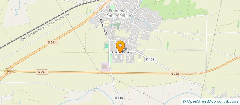 localisation de l'entreprise MONSIEUR JULIEN CHARRIER  FRONTENAY-ROHAN-ROHAN