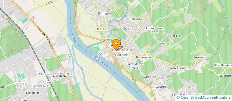 localisation de l'entreprise MONSIEUR JULIEN CHARRITTE  CADILLAC-SUR-GARONNE