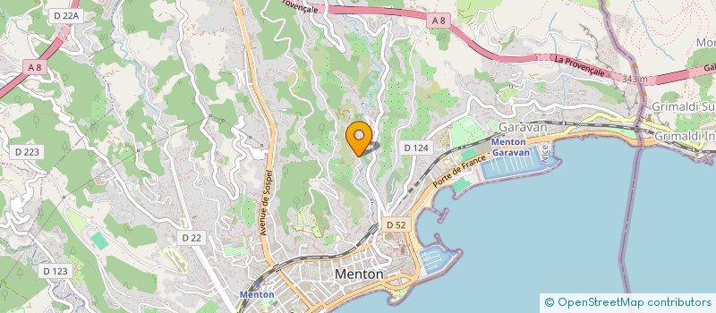 localisation de l'entreprise MONSIEUR JULIEN CHASSAGNARD à MENTON
