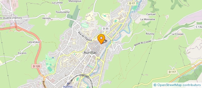 localisation de l'entreprise MONSIEUR JULIEN CHASSANG à AURILLAC