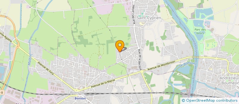 localisation de l'entreprise MONSIEUR JULIEN CHASSERY  SAINT-CYPRIEN