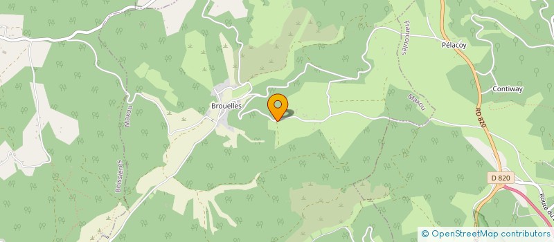 localisation de l'entreprise MONSIEUR JULIEN CHASTAGNOL  MAXOU