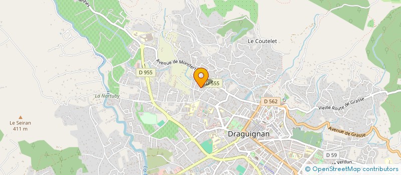 localisation de l'entreprise MONSIEUR JULIEN CHASTEL à DRAGUIGNAN