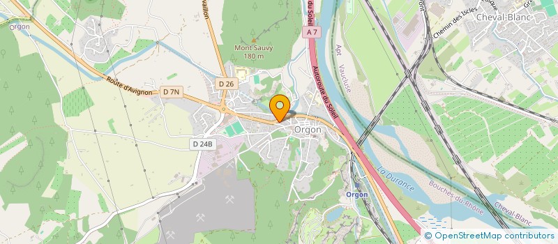 localisation de l'entreprise MONSIEUR JULIEN CHATEAU  ORGON