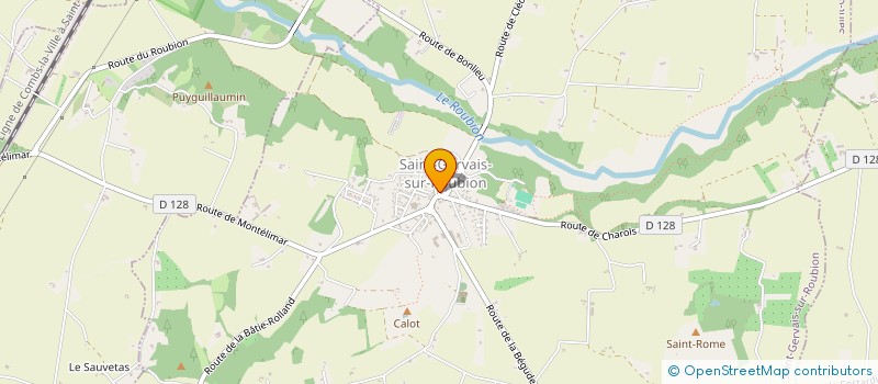 localisation de l'entreprise MONSIEUR JULIEN CHATEAU  SAINT-GERVAIS-SUR-ROUBION