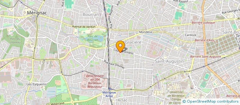 localisation de l'entreprise MONSIEUR JULIEN CHAUMET  MERIGNAC