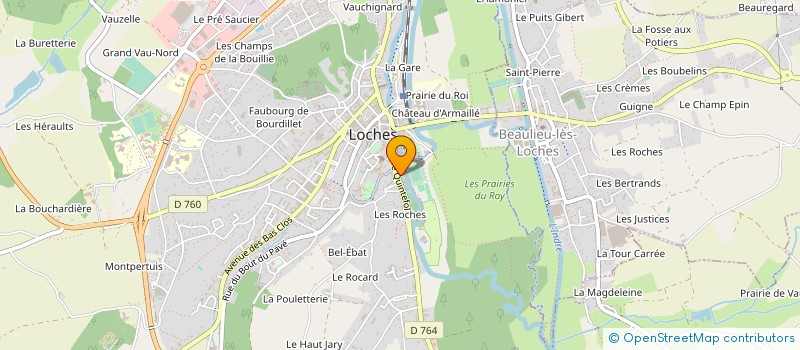 localisation de l'entreprise MONSIEUR JULIEN CHAUMETTE  LOCHES