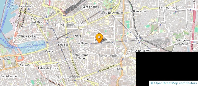 localisation de l'entreprise MONSIEUR JULIEN CHAUSSE à MARSEILLE