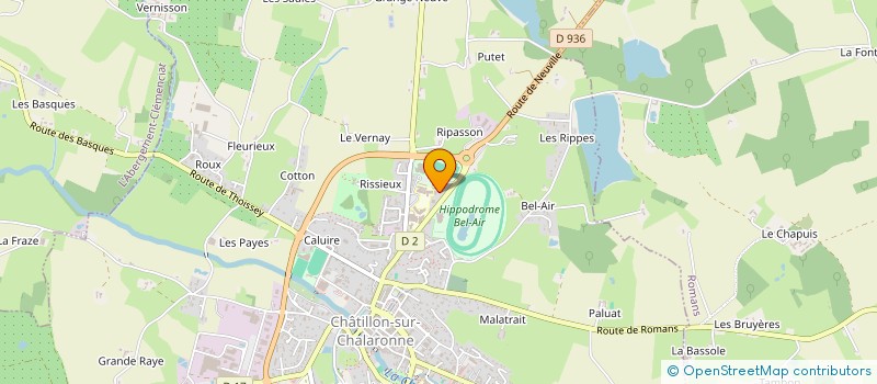 localisation de l'entreprise MONSIEUR JULIEN CHAUVEL à BOURG-EN-BRESSE