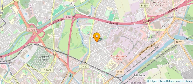 localisation de l'entreprise MONSIEUR JULIEN CHAUVEL  ILLZACH