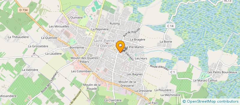 localisation de l'entreprise MONSIEUR JULIEN CHAUVET  SAINT-PIERRE-D'OLERON